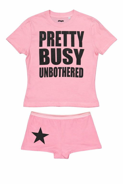 SHORTY PRETTY BUSY UNBOTHERED