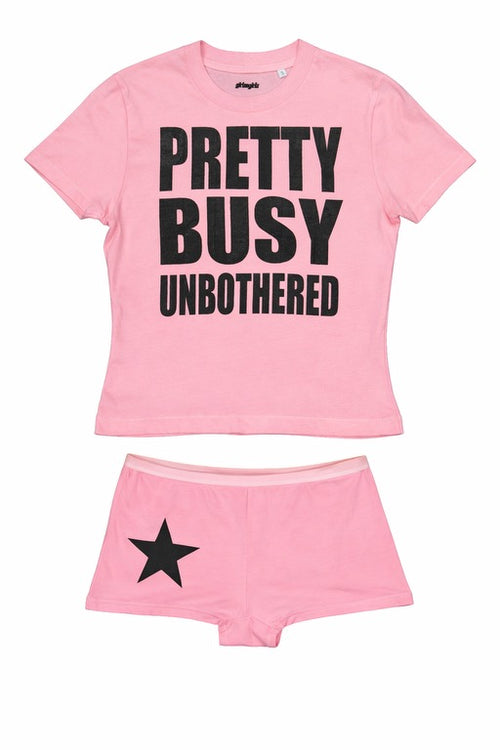 SHORTY PRETTY BUSY UNBOTHERED